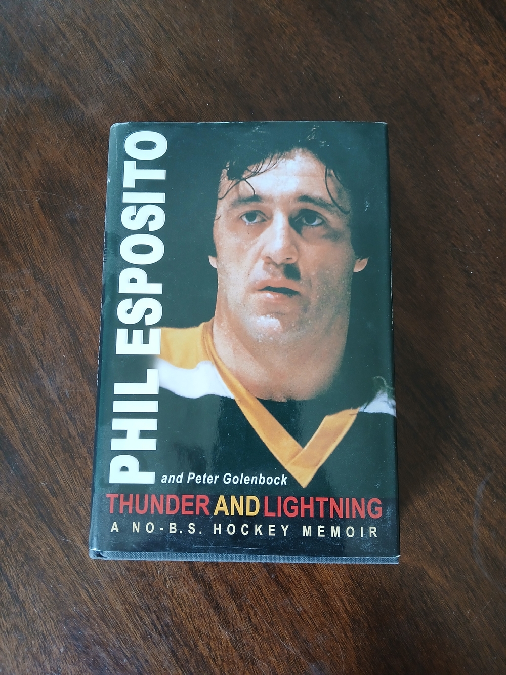 NHL Phil Esposito Thunder and Lightning Hardcover Book - Black, Yellow, White